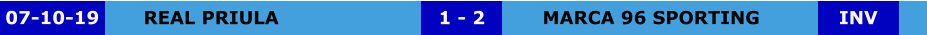 REAL PRIULA MARCA 96 SPORTING 1 - 2 07-10-19 INV
