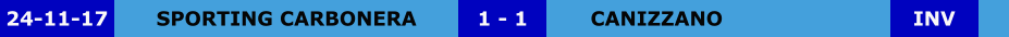 SPORTING CARBONERA CANIZZANO 1 - 1 24-11-17 INV