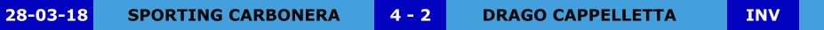 SPORTING CARBONERA DRAGO CAPPELLETTA 4 - 2 28-03-18 INV