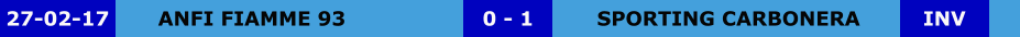 ANFI FIAMME 93 SPORTING CARBONERA 0 - 1 27-02-17 INV