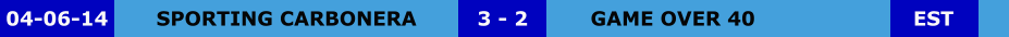 SPORTING CARBONERA GAME OVER 40 3 - 2 04-06-14 EST