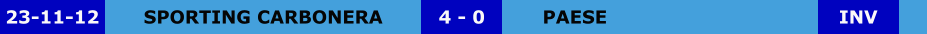 SPORTING CARBONERA PAESE 4 - 0 23-11-12 INV