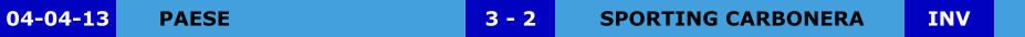 PAESE SPORTING CARBONERA 3 - 2 04-04-13 INV