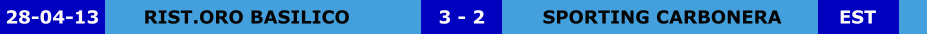 RIST.ORO BASILICO SPORTING CARBONERA 3 - 2 28-04-13 EST