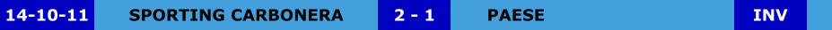 SPORTING CARBONERA PAESE 2 - 1 14-10-11 INV