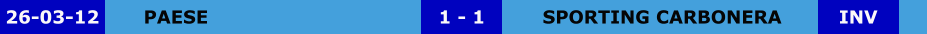 PAESE SPORTING CARBONERA 1 - 1 26-03-12 INV