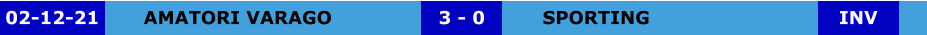 AMATORI VARAGO SPORTING 3 - 0 02-12-21 INV