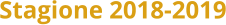 Stagione 2018-2019