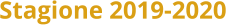 Stagione 2019-2020